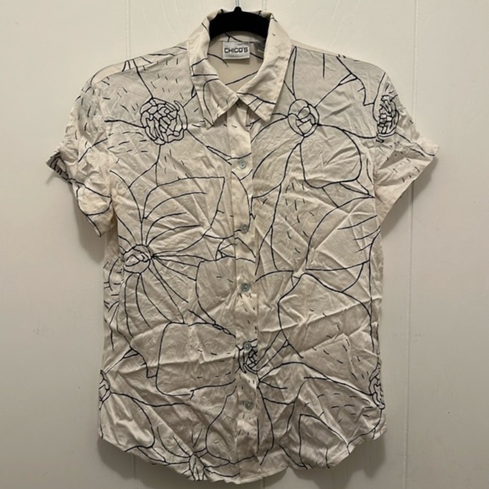 Chicos size 0 silk top